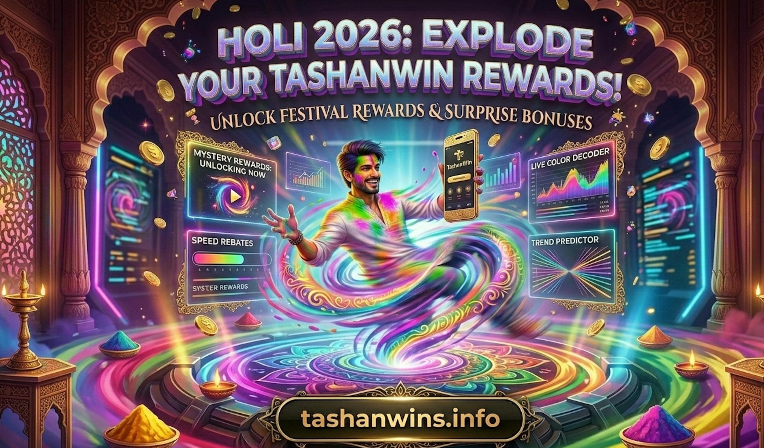Holi 2026 – Tashan Win festival rewards, mystery rewards and register at tashanwins.info